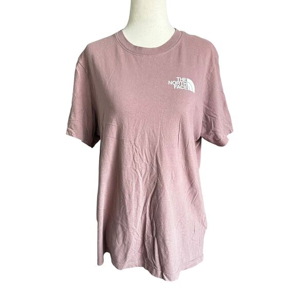 The North Face Mauve Printed T-shirt Women's Size Top Size Large | 63-39 - Picture 1 of 6